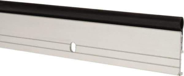 Pemko - 48" Long x 1-1/4" Wide, Head & Jamb Weatherstripping - Clear Anodized Aluminum Finish - Apex Tool & Supply