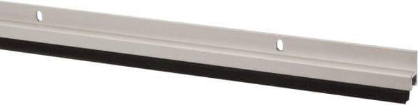 Pemko - 72" Long x 1-1/16" Wide, Heavy-Duty Head & Jamb Weatherstripping - Clear Anodized Aluminum Finish - Apex Tool & Supply