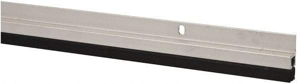 Pemko - 84" Long x 1-1/16" Wide, Heavy-Duty Head & Jamb Weatherstripping - Clear Anodized Aluminum Finish - Apex Tool & Supply