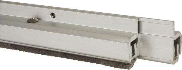Pemko - 96" Long x 1-1/4" Wide, Adjustble Double Door Split Astragal Weatherstripping - Clear Anodized Aluminum Finish - Apex Tool & Supply