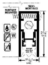 Pemko - Heavy Duty Automatic Door Bottom Sweep - Sponge Neoprene, 2-1/8" High, Dark Bronze Anodized Aluminum Coated - Apex Tool & Supply