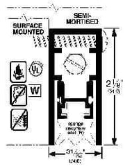 Pemko - Heavy Duty Automatic Door Bottom Sweep - Sponge Neoprene, 2-1/8" High, Dark Bronze Anodized Aluminum Coated - Apex Tool & Supply