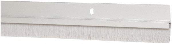 Pemko - Door Bottom Sweep - Nylon Brush, 1-1/2" High, Clear Anodium Aluminum Coated - Apex Tool & Supply