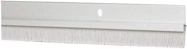 Pemko - Door Bottom Sweep - Nylon Brush, 1-1/2" High, Clear Anodium Aluminum Coated - Apex Tool & Supply