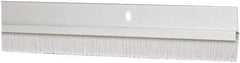Pemko - Door Bottom Sweep - Nylon Brush, 1-1/2" High, Clear Anodium Aluminum Coated - Apex Tool & Supply
