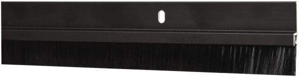 Pemko - Door Bottom Sweep - Nylon Brush, 1-1/2" High, Dark Bronze Anodium Aluminum Coated - Apex Tool & Supply