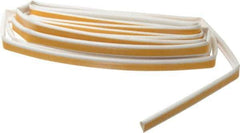 Pemko - 17' Long x 1/2" Wide, Siliconseal Self-Adhesive Weatherstripping - White Finish - Apex Tool & Supply