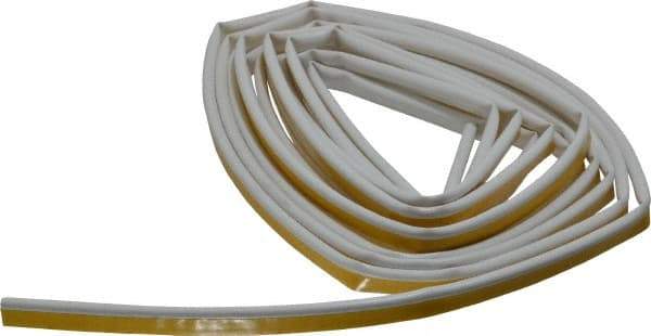 Pemko - 20' Long x 1/2" Wide, Siliconseal Self-Adhesive Weatherstripping - White Finish - Apex Tool & Supply