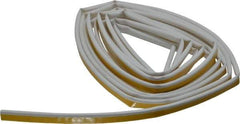 Pemko - 20' Long x 1/2" Wide, Siliconseal Self-Adhesive Weatherstripping - White Finish - Apex Tool & Supply