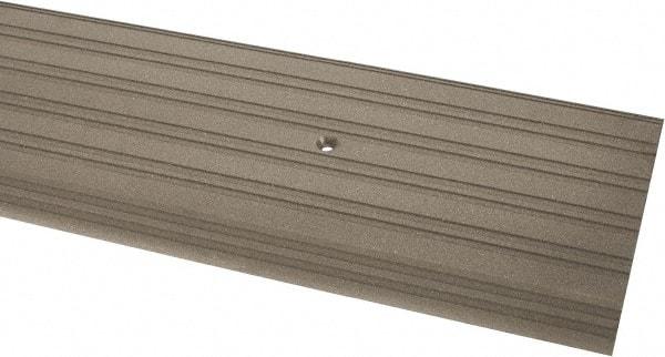 Pemko - 48" Long x 6" Wide x 1/2" High, Saddle Threshold - Gray PemKote Skid Resistant Surface - Apex Tool & Supply