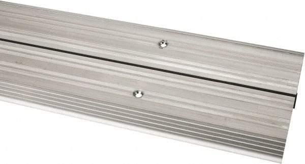 Pemko - 48" Long x 6-1/8" Wide x 1/2" High, Saddle Threshold - Mill Finish Aluminum - Apex Tool & Supply