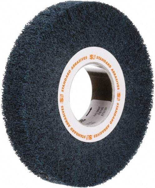 Standard Abrasives - 12 Inch Diameter Aluminum Oxide Unmounted Flap Wheel - 5 Inch Hole, 2 Inch Wide, Density 7, Non Woven, Very Fine Grade, 2,500 Max RPM - Apex Tool & Supply
