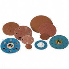 Standard Abrasives - 1" Disc Diam, 100 Grit, Aluminum Oxide Quick Change Disc - Type S Attaching System, Coated, Light Brown, Fine Grade, 40,000 RPM - Apex Tool & Supply