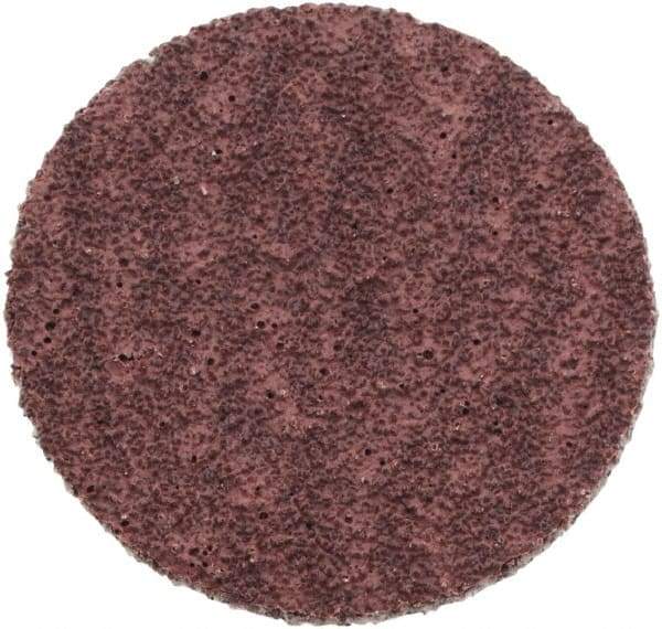 Standard Abrasives - 1" Disc Diam, 80 Grit, Aluminum Oxide Quick Change Disc - Type S Attaching System, Coated, Light Brown, Medium Grade, 40,000 RPM - Apex Tool & Supply