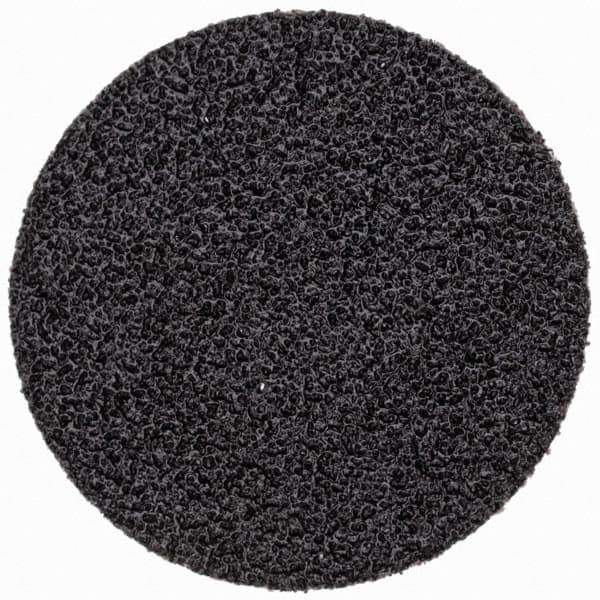 Standard Abrasives - 1-1/2" Disc Diam, 60 Grit, Silicon Carbide Quick Change Disc - Type S Attaching System, Coated, Black, Medium Grade - Apex Tool & Supply