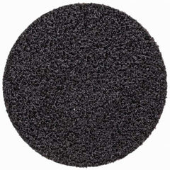 Standard Abrasives - 1-1/2" Disc Diam, 60 Grit, Silicon Carbide Quick Change Disc - Type S Attaching System, Coated, Black, Medium Grade - Apex Tool & Supply