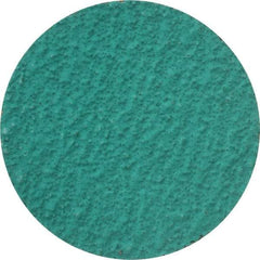 Standard Abrasives - 3" Disc Diam, 36 Grit, Zirconia Alumina Quick Change Disc - Type R Attaching System, Coated, Green, Very Coarse Grade, 18,000 RPM - Apex Tool & Supply