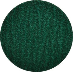 Standard Abrasives - 3" Disc Diam, 60 Grit, Zirconia Alumina Quick Change Disc - Type R Attaching System, Coated, Green, Medium Grade, 18,000 RPM - Apex Tool & Supply