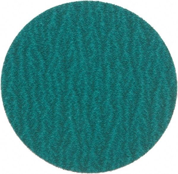 Standard Abrasives - 3" Disc Diam, 80 Grit, Zirconia Alumina Quick Change Disc - Type S Attaching System, Coated, Green, Medium Grade, 18,000 RPM - Apex Tool & Supply
