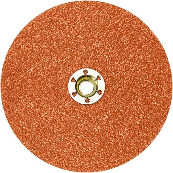 Standard Abrasives - 2" Disc Diam, 100 Grit, Ceramic Quick Change Disc - Type S Attaching System, Coated, Red, Fine Grade - Apex Tool & Supply