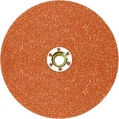 Standard Abrasives - 2" Disc Diam, 50 Grit, Ceramic Quick Change Disc - Type R Attaching System, Coated, Red, Coarse Grade - Apex Tool & Supply