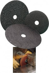 Standard Abrasives - 5" Diam 7/8" Hole 60 Grit Fiber Disc - Medium Grade, Zirconia Alumina, 18,000 Max RPM - Apex Tool & Supply