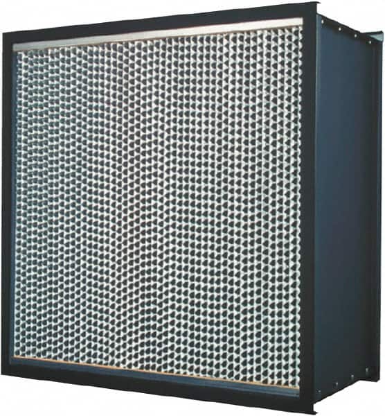 Made in USA - 23-3/8" High x 11-3/8" Wide 11-1/2" Deep, 99.99% Capture Efficiency, HEPA Air Filter - Apex Tool & Supply