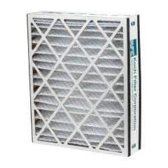 Made in USA - 20" Noml Height x 25" Noml Width x 5" Noml Depth, 35 to 45% Capture Efficiency, Wire-Backed Pleated Air Filter - MERV 8, Cotton/Polyester, Integrated Beverage Board Frame, 300 Max FPM, 1,040 CFM, For Airbear 255649-102 & 229990-102 - Apex Tool & Supply