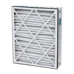 Made in USA - 20" Noml Height x 25" Noml Width x 6" Noml Depth, 35 to 45% Capture Efficiency, Wire-Backed Pleated Air Filter - MERV 8, Cotton/Polyester, Integrated Beverage Board Frame, 300 Max FPM, 1,040 CFM, For Space-Gard 2200/2250 Type 201 - Apex Tool & Supply