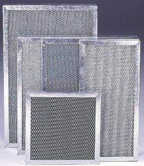 Made in USA - 10" Noml Height x 20" Noml Width x 1" Noml Depth, Permanent Air Filter - Steel, Integrated Steel Frame, 300 Max FPM, 400 CFM, For Large Particle Removal Applications - Apex Tool & Supply