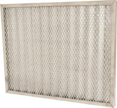 Made in USA - 16" Noml Height x 20" Noml Width x 1" Noml Depth, 71% Capture Efficiency, Permanent Air Filter - MERV 7, Aluminum Cloth & Mesh, Integrated Aluminum Frame, 300 Max FPM, 640 CFM, For Any Unit - Apex Tool & Supply