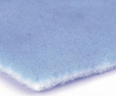 Made in USA - 12" High x 24" Wide x 2" Deep, Polyester Air Filter Media Pad - MERV 8, 1,000 CFM, 30 to 35% Capture Efficiency, 89 Arrestance Efficiency, 500 Max FPM, 175°F Max - Apex Tool & Supply