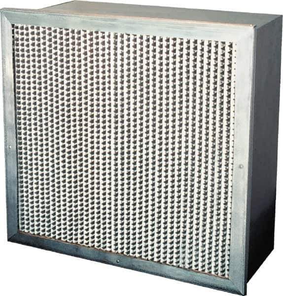 Value Collection - 12" Noml Height x 24" Noml Width x 12" Noml Depth, 65% Capture Efficiency, Rigid Box Air Filter - MERV 11, Synthetic Polypropylene, Integrated Corrosion-Resistant Steel Frame, 1,000 CFM - Apex Tool & Supply