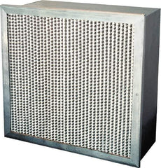 PrecisionAire - 12" Noml Height x 24" Noml Width x 12" Noml Depth, 65% Capture Efficiency, Rigid Box Air Filter - MERV 11, Synthetic Polypropylene, Integrated Corrosion-Resistant Steel Frame, 1,000 CFM, For Precisionaire Type 9 Holding Frame - Apex Tool & Supply