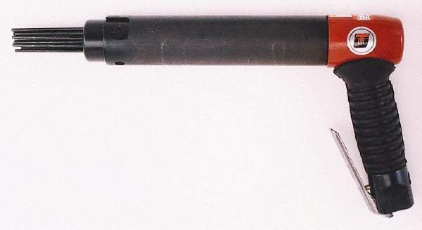 Universal Tool - 3,400 BPM, 1" Bore Diam, Pneumatic Pistol Grip Needle Scaler - 1/8" Needle Diam, 7" Needle Length, 12 CFM, 90 psi, 1/4 NPT Inlet - Apex Tool & Supply