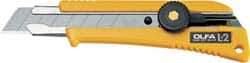 Olfa - Snap Utility Knife - Yellow Plastic Handle - Apex Tool & Supply