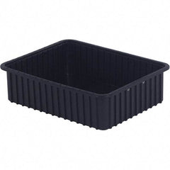 LEWISBins+ - 17-3/8" Wide x 6" High, Black Bin Divider Box - Use with DV1760 Short, DV2260 Long - Apex Tool & Supply