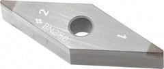 Sumitomo - 2NU-VNGA331 Grade BN250 PCBN Turning Insert - Uncoated, 35° Diamond, 3/8" Inscr Circle, 3/16" Thick, 1/64" Corner Radius - Apex Tool & Supply