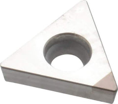 Sumitomo - NU-TPGX21.51 Grade BN250 PCBN Turning Insert - Uncoated, 60° Triangle, 1/4" Inscr Circle, 3/32" Thick, 1/64" Corner Radius - Apex Tool & Supply