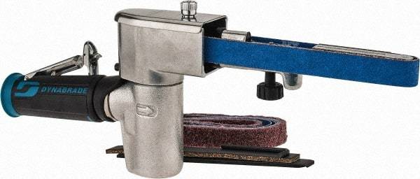 Dynabrade - 1/4 to 3/4 x 18 Inch, 20,000 RPM Air Belt Sander - 0.5 Hp, 1/4 NPT Inlet, 28 CFM Air Consumption, 4,550 FPM Speed - Apex Tool & Supply