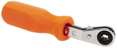 Lang - 1/4" 6 Point Reversible Ratcheting Offset Box Wrench - 5-1/2" OAL, Steel - Apex Tool & Supply