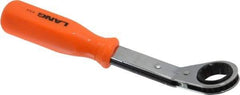 Lang - 7/8" 12 Point Reversible Ratcheting Offset Box Wrench - Single End, 9" OAL, Steel - Apex Tool & Supply