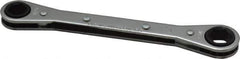 Lang - 3/8" x 7/16" 6 Point Ratcheting Box Wrench - Double End, 5-1/2" OAL, Steel - Apex Tool & Supply