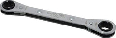 Lang - 1/2" x 9/16" 12 Point Ratcheting Box Wrench - Double End, 6-7/8" OAL, Steel - Apex Tool & Supply