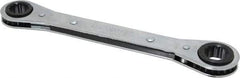 Lang - 9/16" x 5/8" 12 Point Ratcheting Box Wrench - Double End, 8-1/8" OAL, Steel - Apex Tool & Supply