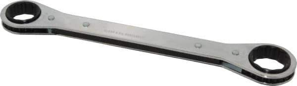 Lang - 13/16" x 15/16" 12 Point Ratcheting Box Wrench - Double End, 9-1/4" OAL, Steel - Apex Tool & Supply