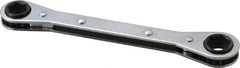 Lang - 12mm x 14mm 6 Point Ratcheting Box Wrench - Double End, 6-7/8" OAL, Steel - Apex Tool & Supply