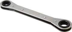 Lang - 15mm x 17mm 12 Point Ratcheting Box Wrench - Double End, 8-1/8" OAL, Steel - Apex Tool & Supply