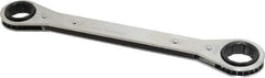 Lang - 19mm x 21mm 12 Point Ratcheting Box Wrench - Double End, 9-1/4" OAL, Steel - Apex Tool & Supply