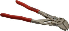 Knipex - 10" OAL, Pipe Wrench Tongue & Groove Pliers - Smooth Smooth Jaws, Standard Head - Apex Tool & Supply